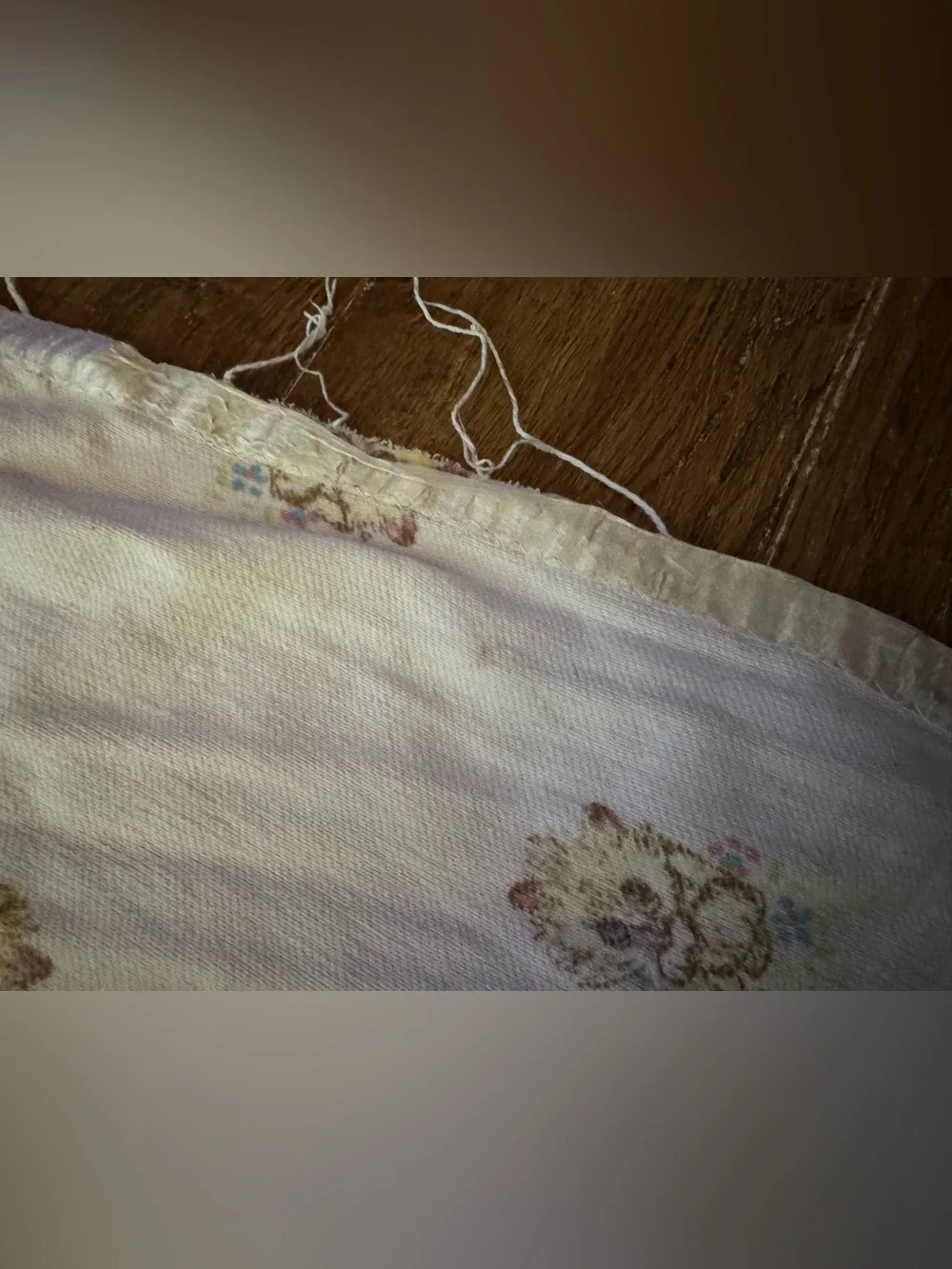 Vintage 1960-1970 kitty baby blanket